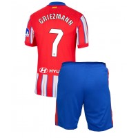 Atletico Madrid Antoine Griezmann #7 Hjemmedraktsett Barn 2024-25 Kortermet (+ Korte bukser)